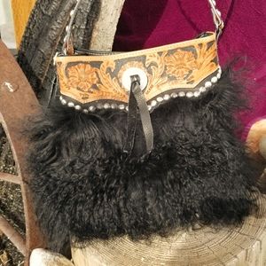 Montana Silversmith Hand tooled WOOLY PURSE